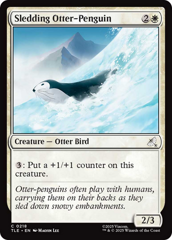 Sledding Otter-Penguin [Avatar: The Last Airbender: Eternal-Legal]