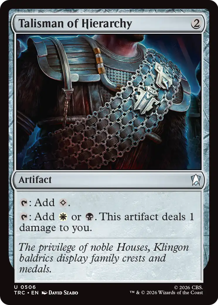 Talisman of Hierarchy (Surge Foil) [Star Trek Commander]