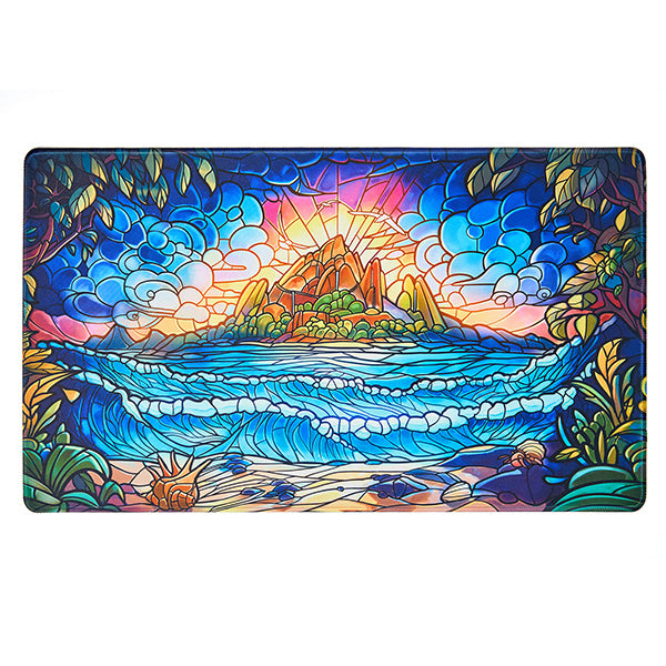 Playmat: Stained Glass- Hidden Island