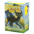 Dragon Shield Matte Dual Sleeve - Yellow & Silver 100ct