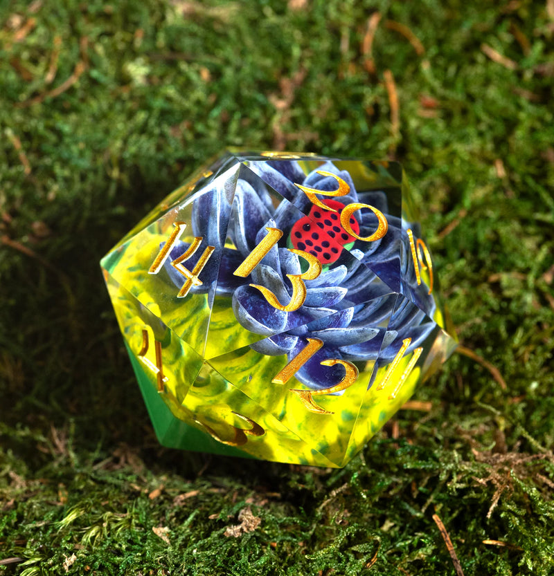 54mm Spindown d20: MTG Black Lotus