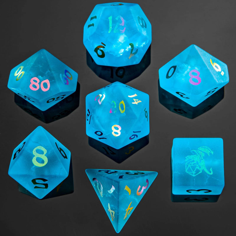 Dragon's Hoard Gemstone Polyhedral Dice Set