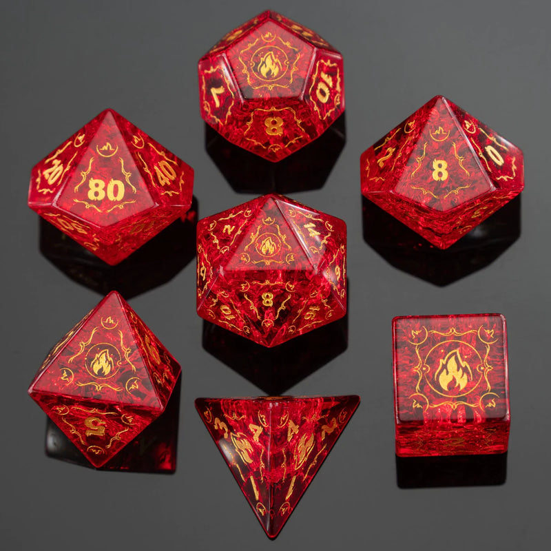 Dragon's Hoard Gemstone Polyhedral Dice Set