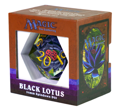 54mm Spindown d20: MTG Black Lotus