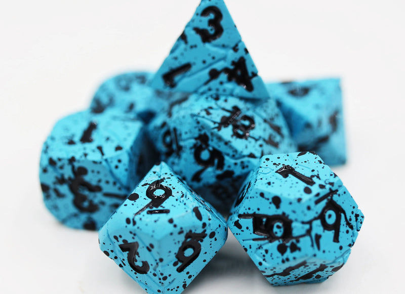 Blue Quarry - Metal RPG Dice Set