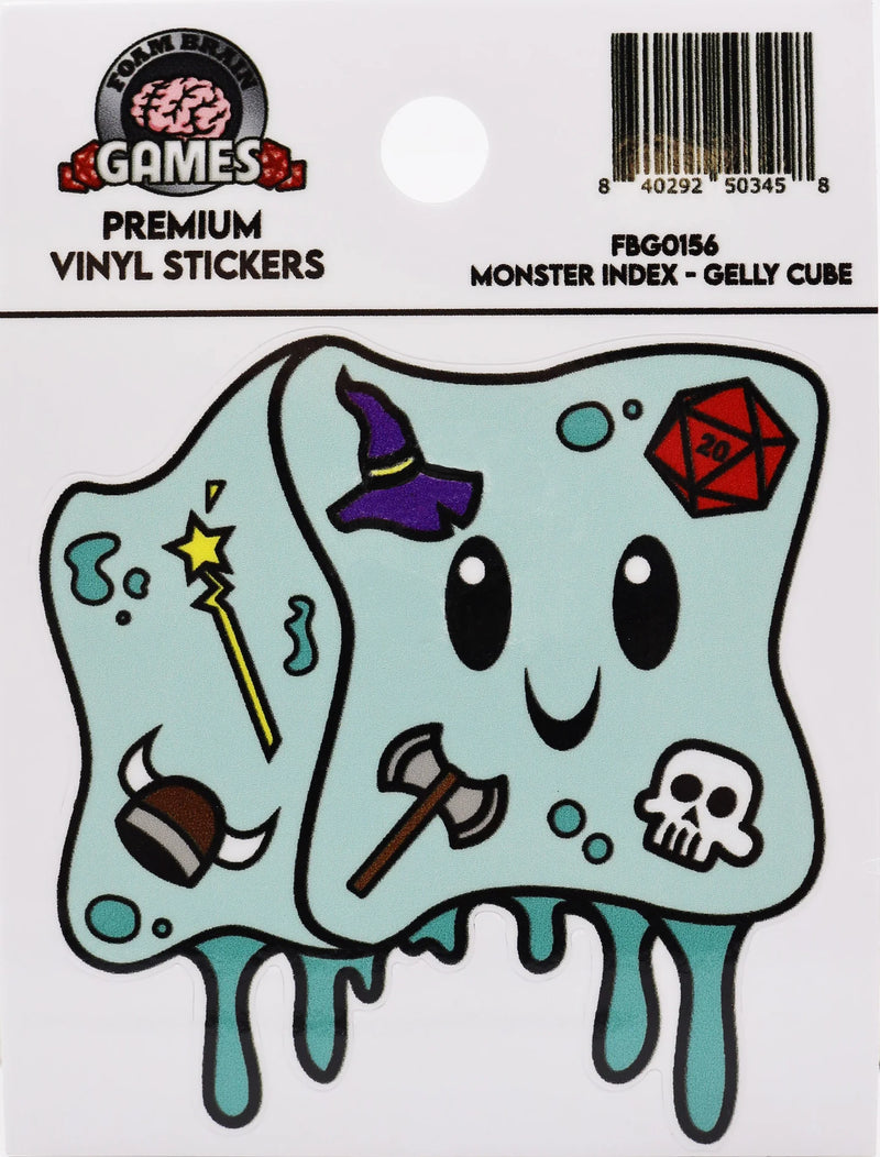 Foam Brain Monster Index Stickers