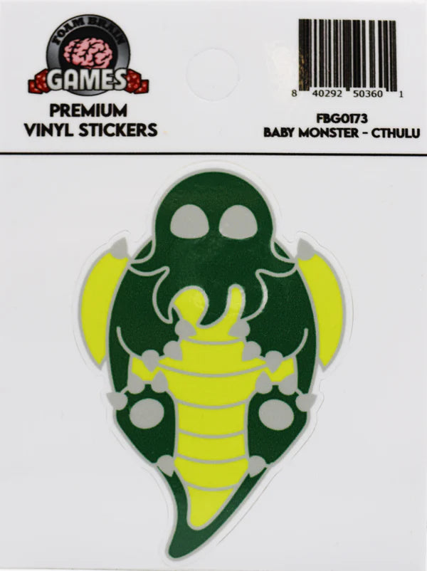 Foam Brain Baby Monster Stickers
