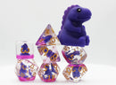 Purple T-Rex Dice