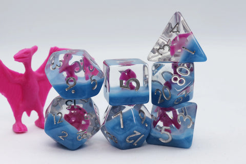 PINK PTERODACTYL RPG DICE