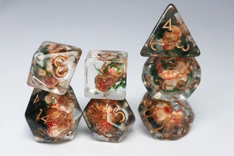 Ancient Skull RPG Dice Set