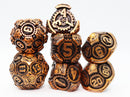 Airship Gears: Drifting Dirigible - Metal RPG Dice Set