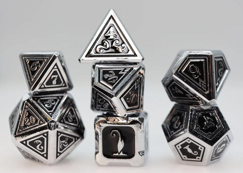 Alchemist Metals: Necrotic - Metal RPG Dice Set
