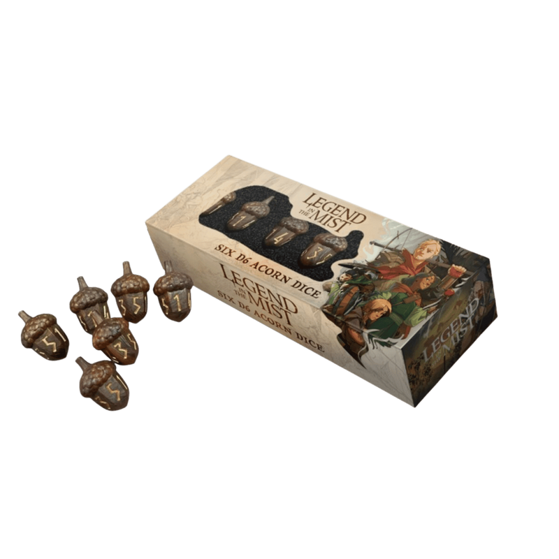 Legend in the Mist D6 Acorn Dice