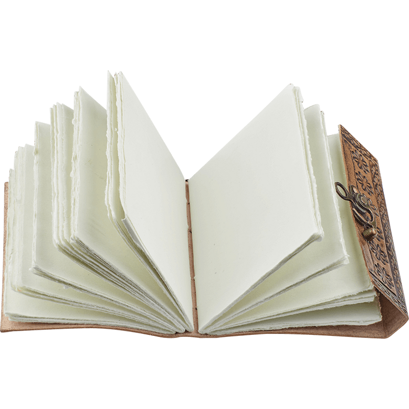 Medieval Floral Leather Diary