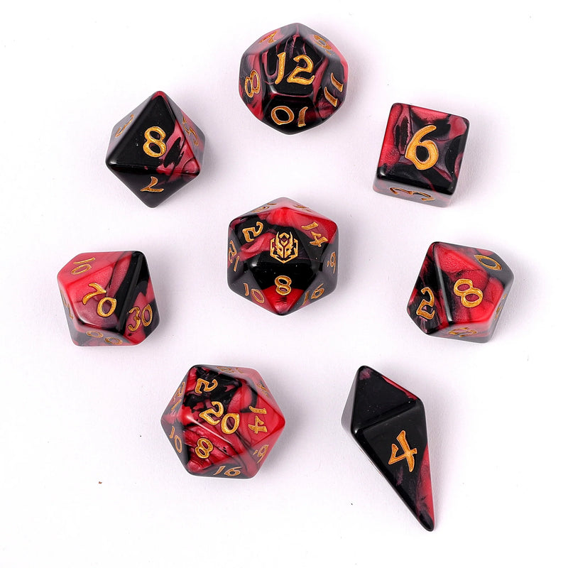 Wyrmforged Rollers - Rounded Plastic Polyhedral Dice