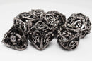 Hollow Hearts: Jeweled Midnight Metal - Metal RPG Dice Set