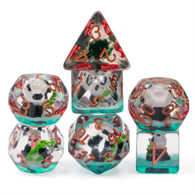 PANDA IN BAMBOO RPG DICE