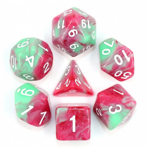 Strawberry Creme RPG Dice Set