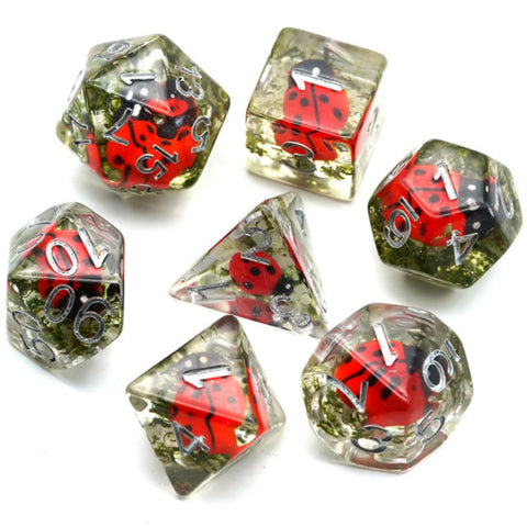 RED LADYBUG RPG DICE