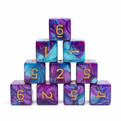 12 piece D6s - Mermaid Beach