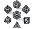 Metal Solid Druid Dice