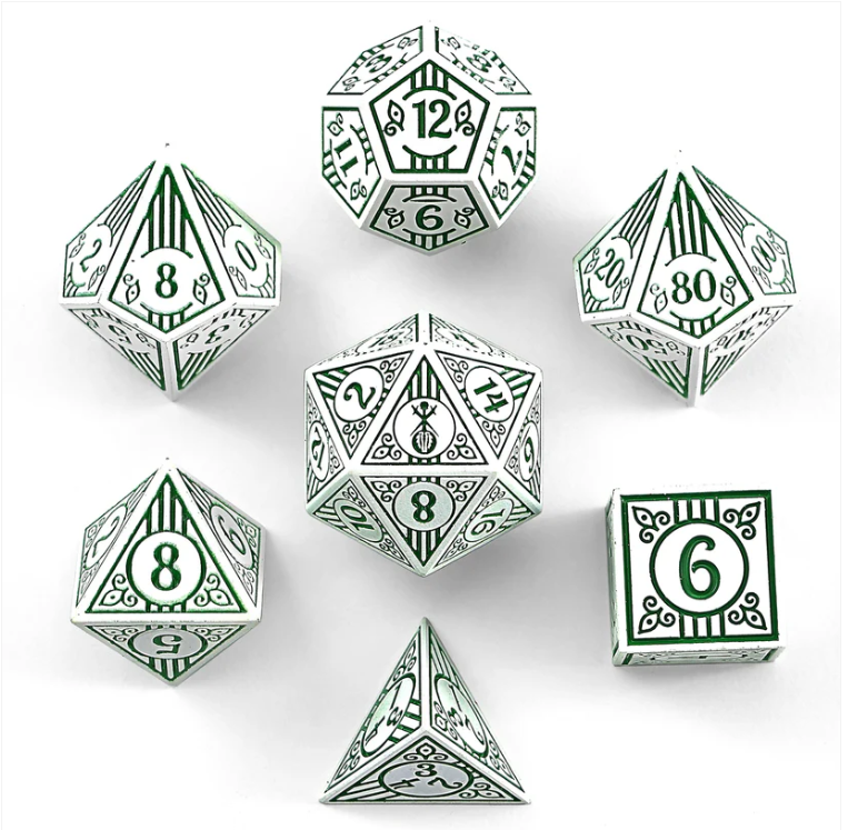 Metal Solid Bard Dice