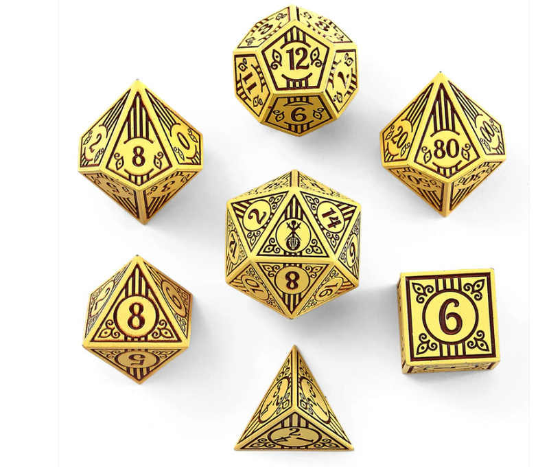 Metal Solid Bard Dice