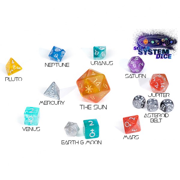 Specialty Dice Set: Solar System Dice