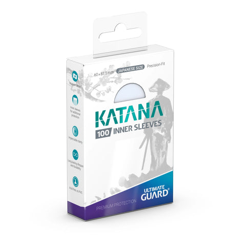 Katana: Japanese Size Transparent Inner Sleeves