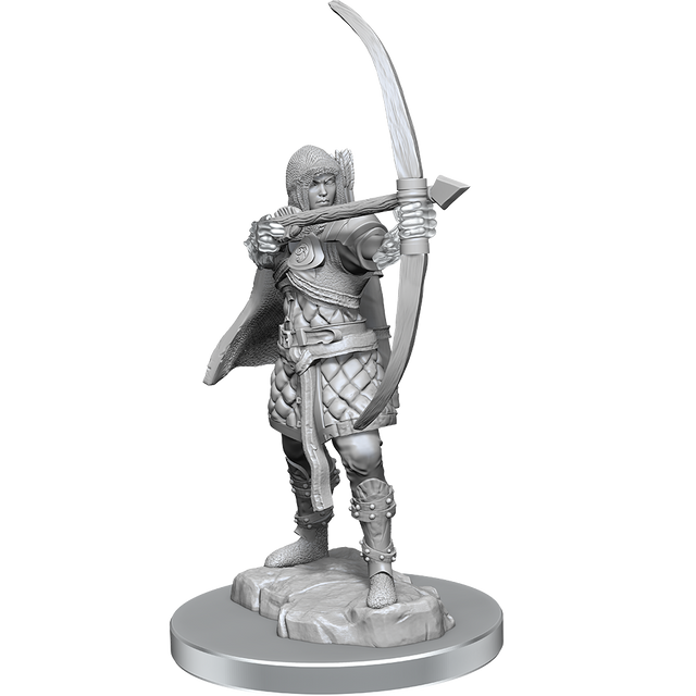 Wizkids Deep Cuts Unpainted Miniatures: Female Human Rogue (Wave 20)