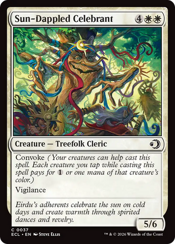 Sun-Dappled Celebrant [Lorwyn Eclipsed]