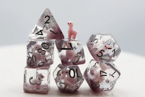 Pink Alpaca Dice