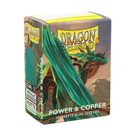 Dragon Shield Matte Dual Sleeves: Power & Copper
