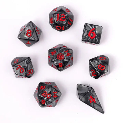 Wyrmforged Rollers RPG Dice Set - Iron Golem
