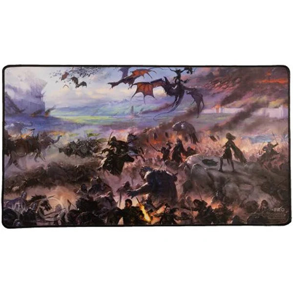 MTG Tales of Middle Earth black stitched Playmat: Boarderless Scene