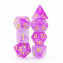 Purple Milky Rpg Dice Set