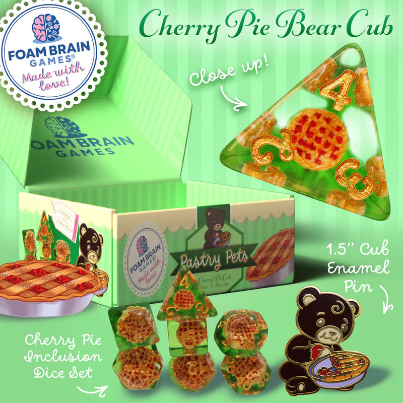 Pastry Pets: Pin & RPG Dice Set