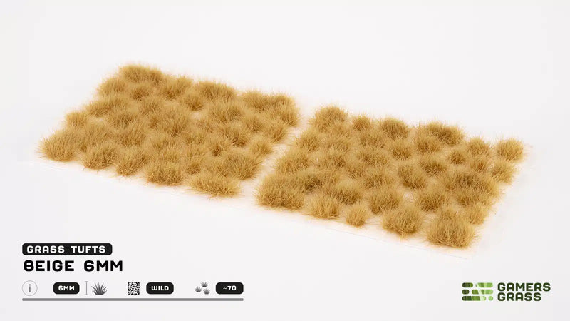 Gamers Grass Tufts: Tufts- Beige 6mm- Small