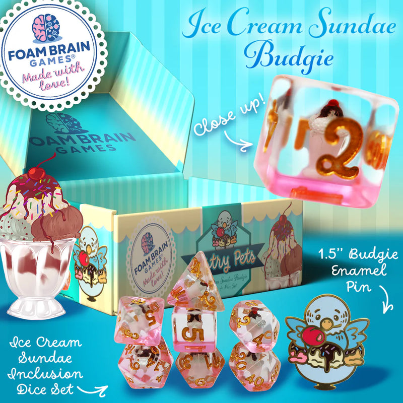 Pastry Pets: Pin & RPG Dice Set