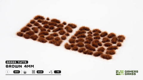 Gamers Grass Tufts: Tufts- Brown 4mm- Small