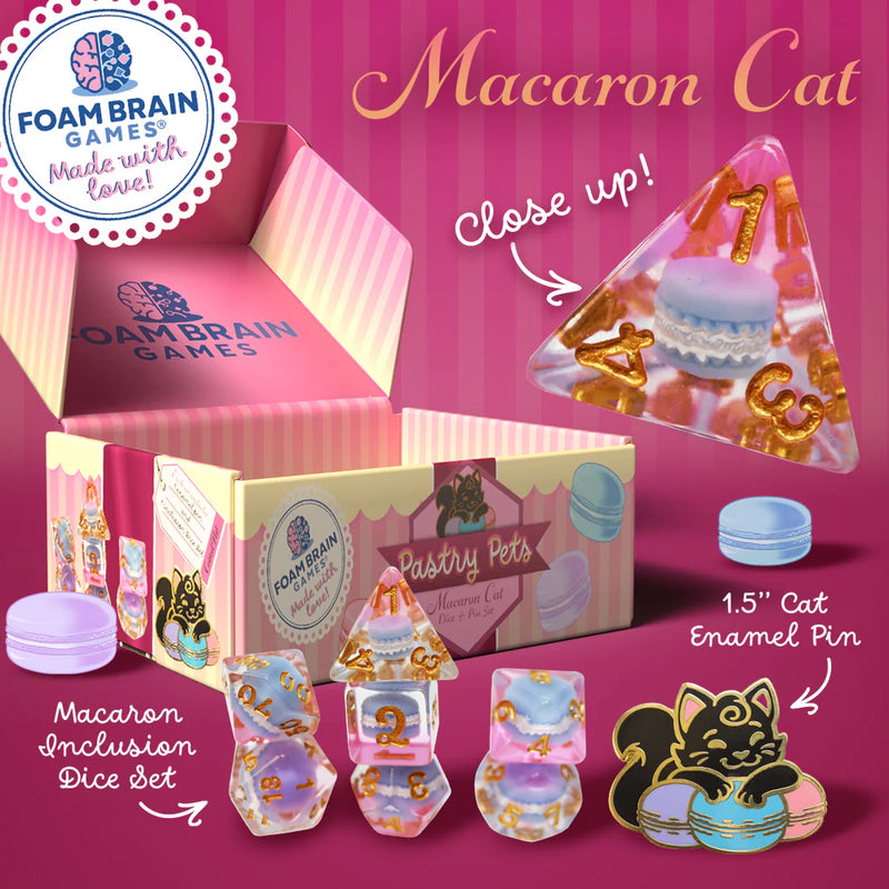 Pastry Pets: Pin & RPG Dice Set