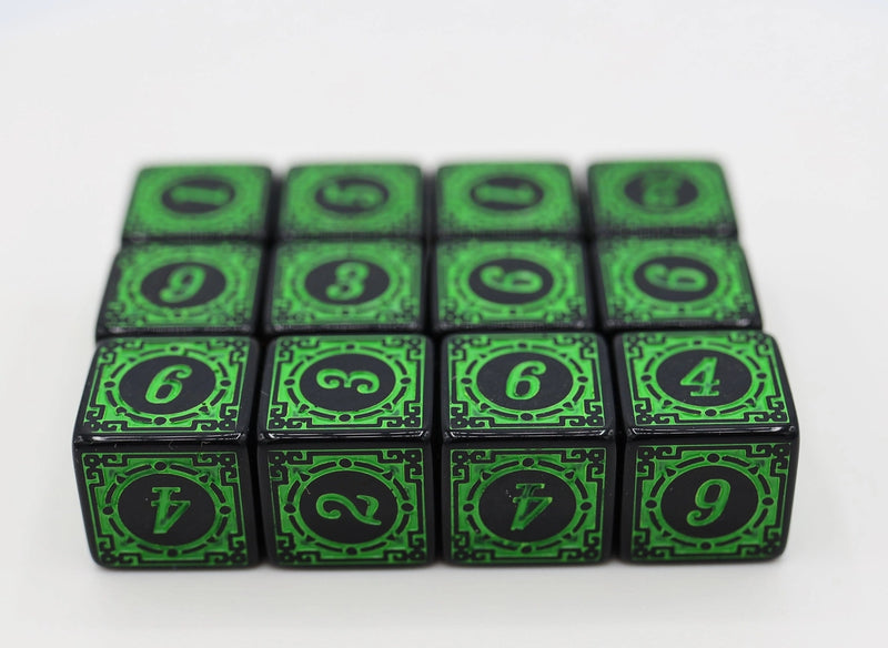 12 Piece D6's - Magic Burst