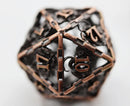 Chained Dragon: Copper - Hollow Metal RPG Dice Set