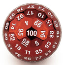Titans Fist Metal D100 Red with White