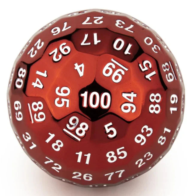 Titans Fist Metal D100 Red with White