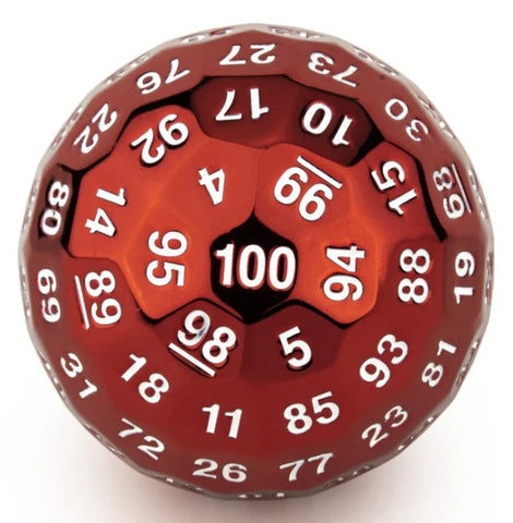 Titans Fist Metal D100 Red with White