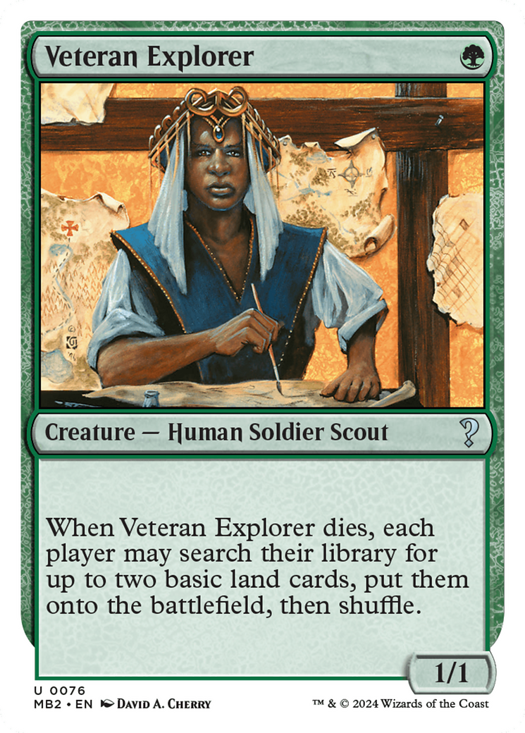 Veteran Explorer (White Border) [Mystery Booster 2]