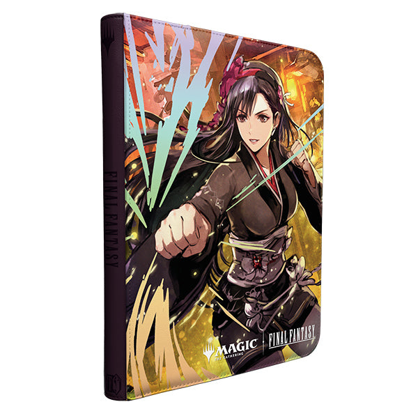 Binder: PRO 9-  Pocket Premium Zippered MTG- Final Fantasy- Tifa Lockhart