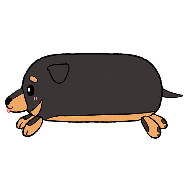 Mini Squishable Fluffy Dachshund