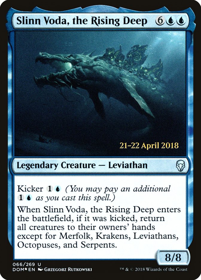 Slinn Voda, the Rising Deep [Dominaria Prerelease Promos]